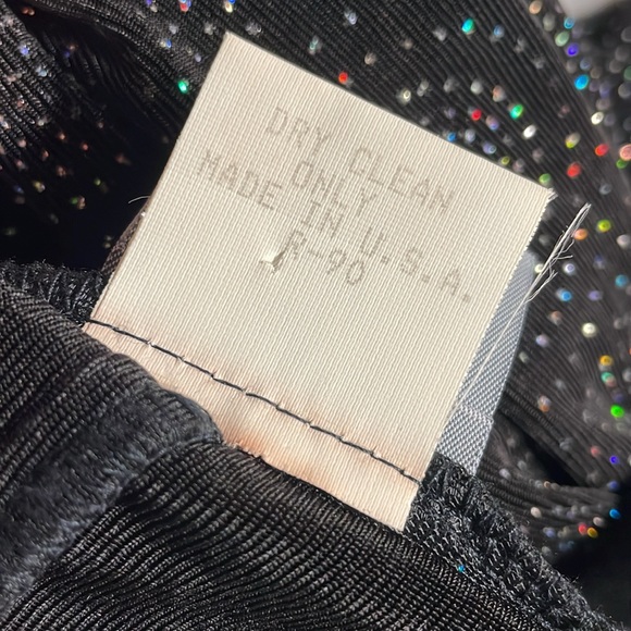 Vintage 90’s Rabbit Rabbit Rabbit metallic sparkle maxi dress Size 6 - Picture 9 of 11